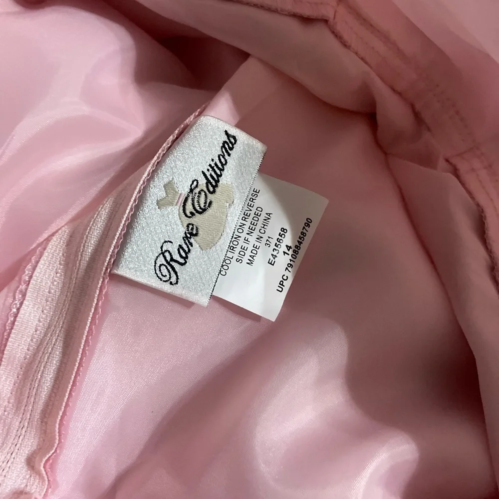 Rare editions pink girls flare dress